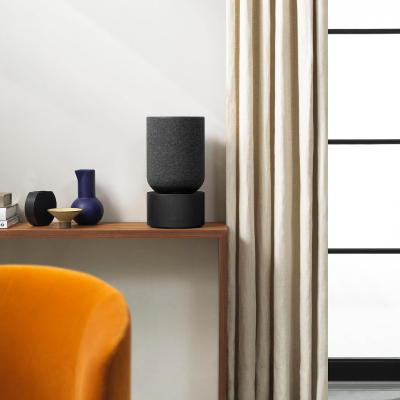 Bang & Olufsen Beosound Balance – WiFi Bluetooth Home Speaker, Premium 360 Sound, Design Award Winner, Powerful Speaker for Living Room - Black Oak