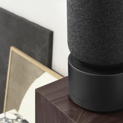 Bang & Olufsen Beosound Balance – WiFi Bluetooth Home Speaker, Premium 360 Sound, Design Award Winner, Powerful Speaker for Living Room - Black Oak