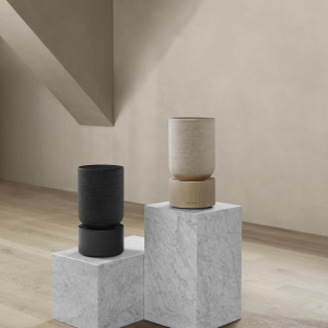 Bang & Olufsen Beosound Balance – WiFi Bluetooth Home Speaker, Premium 360 Sound, Design Award Winner, Powerful Speaker for Living Room - Black Oak