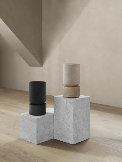 Bang & Olufsen Beosound Balance – WiFi Bluetooth Home Speaker, Premium 360 Sound, Design Award Winner, Powerful Speaker for Living Room - Black Oak