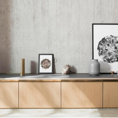 Bang & Olufsen Beosound Emerge – Compact Bookshelf Speaker, WiFi Bluetooth, Ultra-Wide Sound, Slim Design Home Speaker, Eco-responsible Circular Speaker - Gold Tone