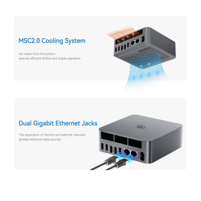 Beelink EQi13 Mini PC, Intel Core i5 13500H (up to 4.7GHz) 12C/16T, 16GB LPDDR5 500GB M.2 PCIe4.0 SSD Mini Computer Windows 11 Pro,4K Dual Display/HDMI/Type-C/WiFi 6/BT5.2/Dual...