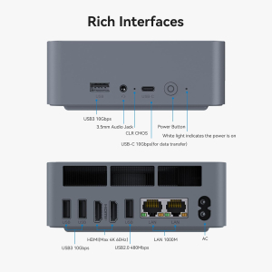 Beelink EQi13 Mini PC, Intel Core i5 13500H (up to 4.7GHz) 12C/16T, 16GB LPDDR5 500GB M.2 PCIe4.0 SSD Mini Computer Windows 11 Pro,4K Dual Display/HDMI/Type-C/WiFi 6/BT5.2/Dual...