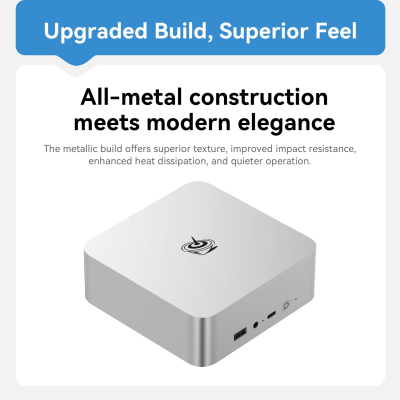 Beelink EQi13 Pro Mini PC, Intel Core i5 13500H (up to 4.7GHz) 12C/16T, Mini Computer 32GB DDR4 500GB PCIe4.0 SSD, Desktop Computer Windows 11 Pro Built-in PSU/Dual Display/Dual...