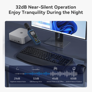 Beelink SER8 Mini PC, AMD Ryzen 7 8745HS (8C/16T up to 4.9GHz), 16GB DDR5 500GB PCIe4.0 SSD Mini Gaming Computer Windows 11 Pro, 4K Triple Display, HDMI/DP/USB4, 2.5G LAN/WiFi...