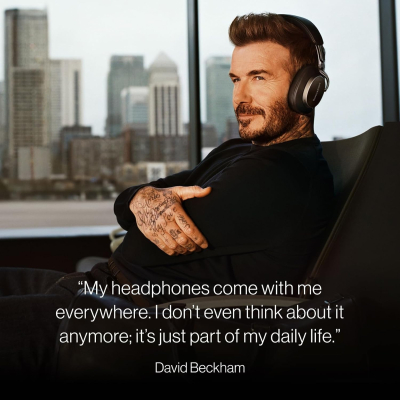 Bowers & Wilkins Px8 S2 Noise Cancelling Wireless Headphones with Bluetooth Audio, & Quick Charge, 30 Hours of High-Resolution Playback and Built-In Microphone – Onyx Black