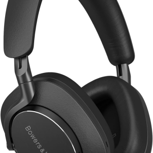 Bowers & Wilkins Px8 Wireless Headphones, Noise Cancelling Over-Ear Bluetooth Headphones with High-Resolution Audio, 6-Mic ANC, Fast-Charge, 30-Hour Battery Life - Black