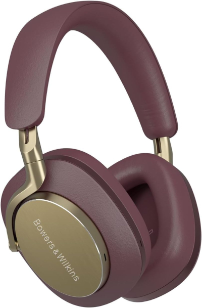 Bowers & Wilkins Px8 Wireless Headphones, Noise Cancelling Over-Ear Bluetooth Headphones with High-Resolution Audio, 6-Mic ANC, Fast-Charge, 30-Hour Battery Life - Black