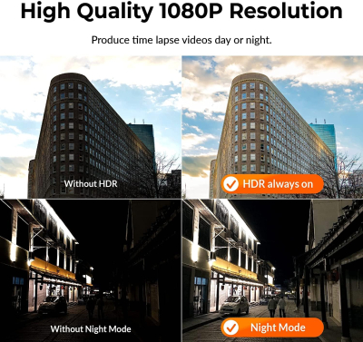 Brinno BCC300-M Time Lapse Bundle, Outdoor Timelapse Recording, Long Battery Life, HDR FHD1080P, IPX4 Waterproof Housing, Wall Mount and LCD Screen