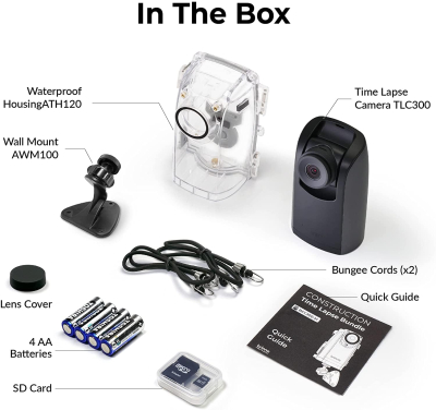 Brinno BCC300-M Time Lapse Bundle, Outdoor Timelapse Recording, Long Battery Life, HDR FHD1080P, IPX4 Waterproof Housing, Wall Mount and LCD Screen