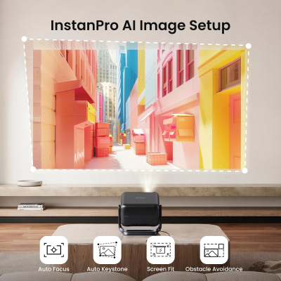 Dangbei N3 Max Projector 4K Support, VIDAA OS【Netflix Included & Live Channels】, 1000 ISO Lumens Portable VideoProjector Outdoor, Home Cinema, Bedroom, Smart Projector with...
