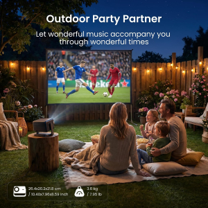 Dangbei N3 Max Projector 4K Support, VIDAA OS【Netflix Included & Live Channels】, 1000 ISO Lumens Portable VideoProjector Outdoor, Home Cinema, Bedroom, Smart Projector with...