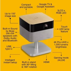 Epson EF-72 Lifestudio Flex Oak Projector