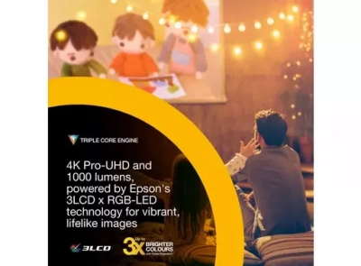 Epson EF-72 Lifestudio Flex Oak Projector
