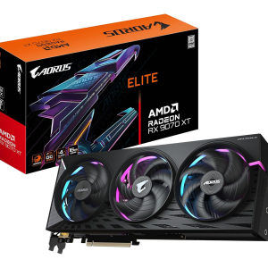 Gigabyte AORUS Radeon RX 9070 XT ELITE 16G Graphics Card - 16GB GDDR6, 256bit, PCI-E 5.0, 3100 MHz Core Clock, 2 x DisplayPort, 2 x HDMI, GV-R9070XTAORUS E-16GD