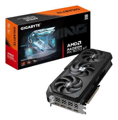 Gigabyte Radeon RX 9070 XT GAMING OC ICE 16G Graphics Card - 16GB GDDR6, 256bit, PCI-E 5.0, 3060 MHz Core Clock, 2 x DisplayPort, 2 x HDMI, GV-R907XGAMINGOCICE-16GD