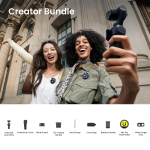 Insta360 Luna Ultra Creator Bundle - 8K Vlogging Camera with Dual Leica Lenses, 12× Zoom, 1" Sensor, Detachable 2" Touchscreen, Triple AI Chip, Pocket Gimbal Camera for Vlog...