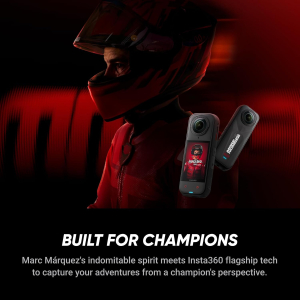 Insta360 X5 MM93 Championship Edition - Waterproof 8K 360 Camera, Leading Low-Light Performance, Invisible Selfie Stick Effect, Tough and Replaceable Lenses, 205-Min Battery,...