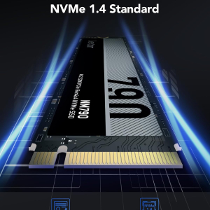 Lexar NM790 SSD 2TB, M.2 2280 PCIe Gen4x4 NVMe 1.4 Internal SSD, Up to 7,400MB/s Read, Up to 6,500MB/s Write, Internal Solid State Drive for PS5, PC, Laptop, Gamers, Professionals