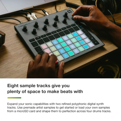 Novation Circuit Rhythm: Sampler and groovebox with eight sample tracks for making and performing beats