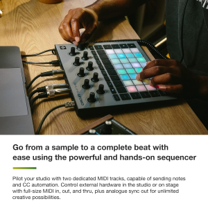 Novation Circuit Rhythm: Sampler and groovebox with eight sample tracks for making and performing beats