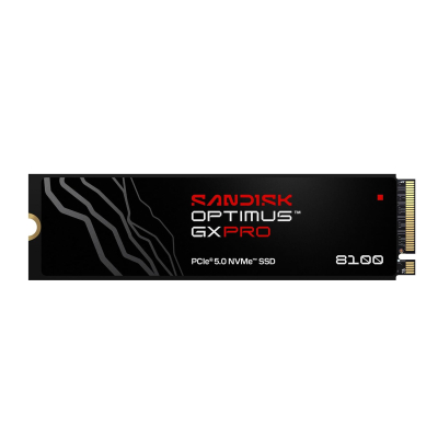 SANDISK Optimus GX PRO 8100 PCIe Gen 5 NVMe SSD 8TB (Up to 14,900M/13,200MB/s read/write speeds, Next Gen TLC 3D CBA NAND, Up to 4,800TBW) SANDISK Optimus GX PRO 8100 PCIe Gen 5 NVMe SSD 8TB (Up to 14,900M/13,200MB/s read/write speeds, Next Gen TLC 3D CBA NAND, Up to 4,800TBW)