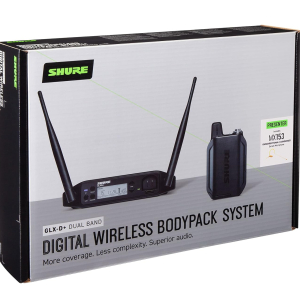 Shure GLXD14+/MX53 Dual Band Pro Digital Wireless Microphone System for Broadcast, Church, Presentations - 12-Hour Battery Life, 100 ft Range | MX153 Headset Mic, Single Channel...