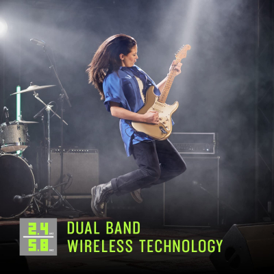 Shure GLXD14+/MX53 Dual Band Pro Digital Wireless Microphone System for Broadcast, Church, Presentations - 12-Hour Battery Life, 100 ft Range | MX153 Headset Mic, Single Channel...
