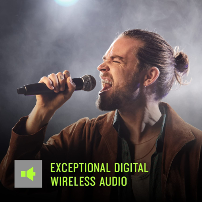 Shure GLXD14+/MX53 Dual Band Pro Digital Wireless Microphone System for Broadcast, Church, Presentations - 12-Hour Battery Life, 100 ft Range | MX153 Headset Mic, Single Channel...