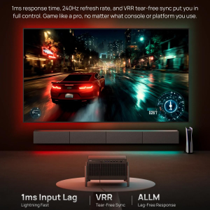 XGIMI TITAN Noir 4K Laser Projector, 4800 ISO Lumens, Home Theater & Gaming | RGB Triple Laser, 7000:1 Native Contrast, Dual Iris, Dolby Vision, IMAX Enhanced, 240Hz/1ms Gaming,...