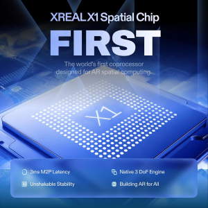 XREAL 1S AR Glasses, 500" Virtual Screen Smart Glasses with 52° FOV, Native 3DoF, REAL 3D, Powered by X1 Chip, Supports All USB-C DP Devices Including iPhone 17/16/15, Steam...