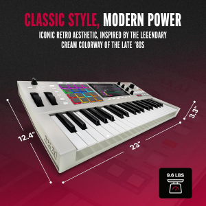 Akai Professional MPC Key 37 G2 Next-Gen Standalone Production Keyboard | Synthesizer for Producers, for Sampling and Sequencing, with USB-C, 37 Keys, 16 MPC Pads, 8-Core...