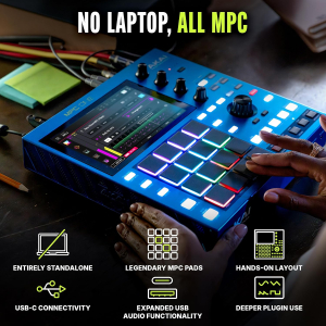 Akai Professional MPC One G2 Next-Generation Standalone Production Center | For Beatmakers and Producers, for Sampling, Sequencing and Song Creation, With USB-C, 16 MPC Pads,...