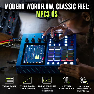 Akai Professional MPC One G2 Next-Generation Standalone Production Center | For Beatmakers and Producers, for Sampling, Sequencing and Song Creation, With USB-C, 16 MPC Pads,...