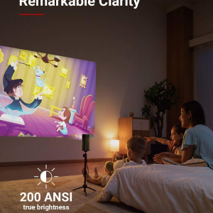 Anker NEBULA Apollo, Wi-Fi Mini Projector, 200 ANSI Lumen Portable Projector, 6W Speaker, Movie Projector, 100 Inch Picture, 4-Hour Video Playtime, Neat Projector, Home...