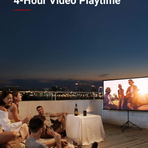Anker NEBULA Apollo, Wi-Fi Mini Projector, 200 ANSI Lumen Portable Projector, 6W Speaker, Movie Projector, 100 Inch Picture, 4-Hour Video Playtime, Neat Projector, Home...