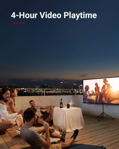Anker NEBULA Apollo, Wi-Fi Mini Projector, 200 ANSI Lumen Portable Projector, 6W Speaker, Movie Projector, 100 Inch Picture, 4-Hour Video Playtime, Neat Projector, Home...