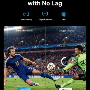 AWOL Aetherion Max 4K RGB Triple Laser Ultra Short Throw Projector, 3300 ISO Lumens, 6000:1 Contrast, World's First 200" 4K UST,PixelLock™ Tech, Dolby Vision Gaming,1ms LL,TV...