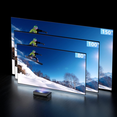 AWOL VISION LTV-3000 Pro 4K 3D RGB Ultra-Short-Throw Projectors, with Dolby Vision & Atmos, HDR10+, 150" UST Laser TV Projector, Home Cinema Laser Projector (includes Fire TV...