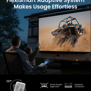 JMGO N1S 4K Smart Portable Projector, Triple Laser, 1700 ISO Lumens