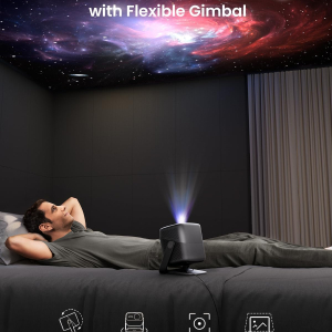 JMGO N1S Ultimate Triple Laser 4K Projector, 3300 ISO Lumens, Google TV