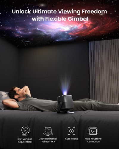 JMGO N1S Ultimate Triple Laser 4K Projector, 3300 ISO Lumens, Google TV