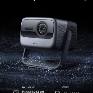 JMGO N1S Ultimate Triple Laser 4K Projector, 3300 ISO Lumens, Google TV