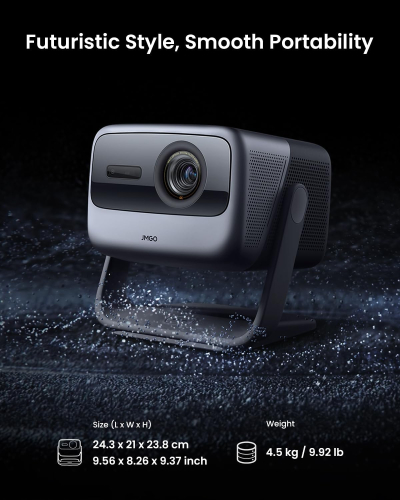 JMGO N1S Ultimate Triple Laser 4K Projector, 3300 ISO Lumens, Google TV