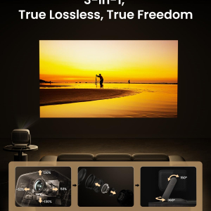 JMGO N3 Ultimate Triple Laser 4K Projector, 3-in-1,5800 ISO Lumens