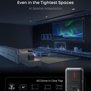 NEBULA X1 4K Triple Laser Projector Bundle with Wireless Satellite Speakers & Accessory Pack, 3500 ANSI Lumens, Dolby Vision & Audio, Smart AI, 300" Display,...