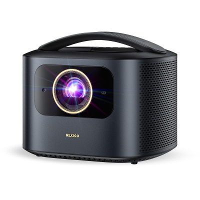 NexiGo TriVision Ultra, 4K Tri-LED-Laser Portable Projector, 2600 Lumens, No Laser Speckle, No Eye Strain, Dolby Vision, HDR10+, Backyard/Home Theater with 3D, 30W DTS...