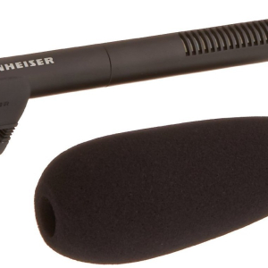 Sennheiser MKE 600 Shotgun Camera Microphone | Phantom & Battery Power | Switchable Filter for Wind Noise Minimisation | Black (505453)