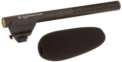 Sennheiser MKE 600 Shotgun Camera Microphone | Phantom & Battery Power | Switchable Filter for Wind Noise Minimisation | Black (505453)