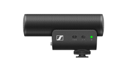 Sennheiser MKE 600 Shotgun Camera Microphone | Phantom & Battery Power | Switchable Filter for Wind Noise Minimisation | Black (505453)